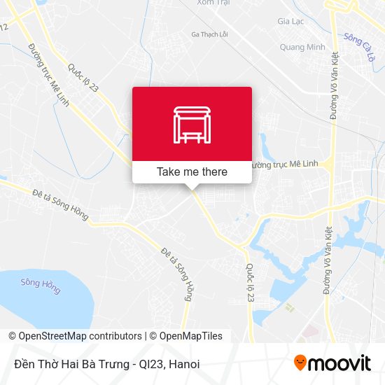 Đền Thờ Hai Bà Trưng - Ql23 map