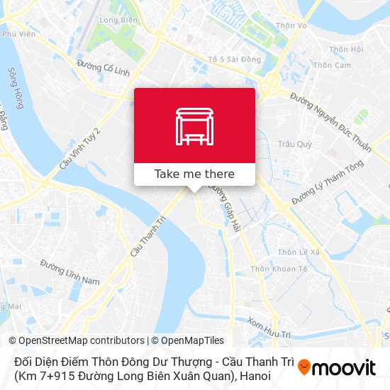 Đối Diện Điếm Thôn Đông Dư Thượng - Cầu Thanh Trì (Km 7+915 Đường Long Biên Xuân Quan) map