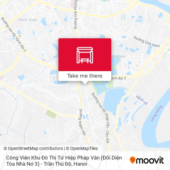 Công Viên Khu Đô Thị Tứ Hiệp Pháp Vân (Đối Diện Tòa Nhà Nơ 3) - Trần Thủ Độ map