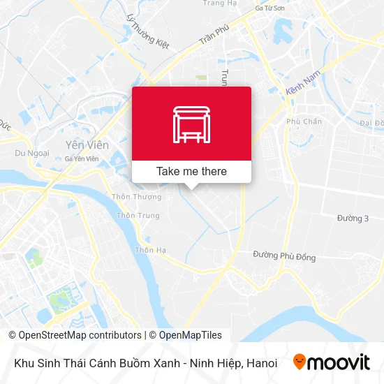 Khu Sinh Thái Cánh Buồm Xanh - Ninh Hiệp map