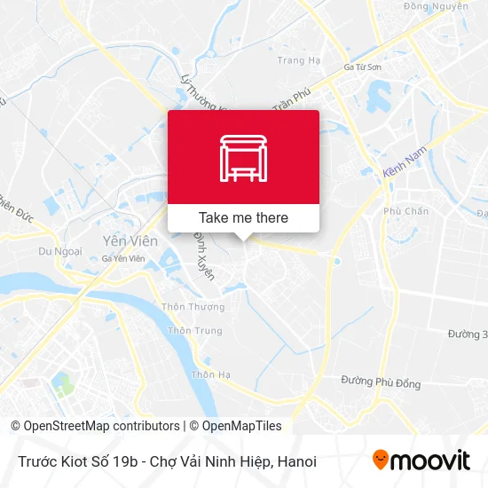 Trước Kiot Số 19b - Chợ Vải Ninh Hiệp map