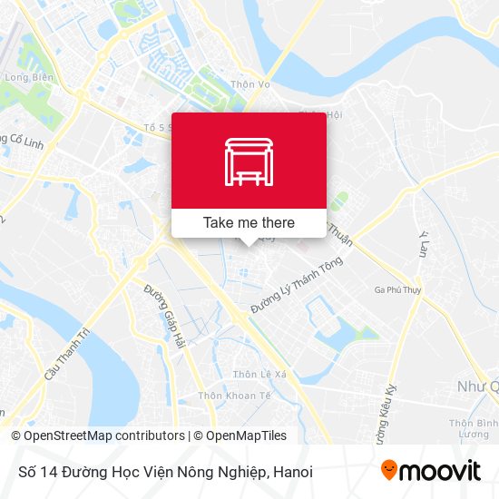 Số 14 Đường Học Viện Nông Nghiệp map