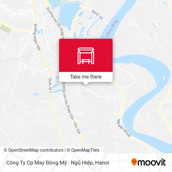 Công Ty Cp May Đông Mỹ - Ngũ Hiệp map