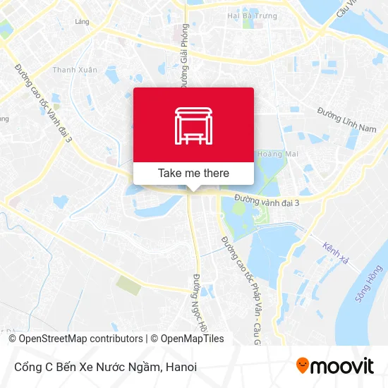 Cổng C Bến Xe Nước Ngầm map