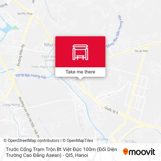 Trước Cổng Trạm Trộn Bt Việt Đức 100m (Đối Diện Trường Cao Đẳng Asean) - Ql5 map