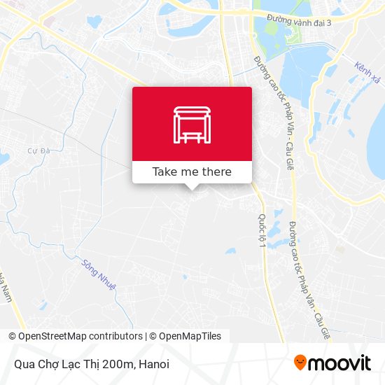 Qua Chợ Lạc Thị 200m map