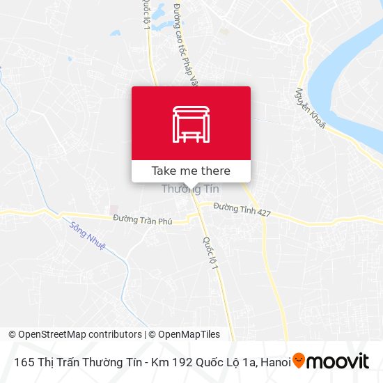 165 Thị Trấn Thường Tín - Km 192 Quốc Lộ 1a map