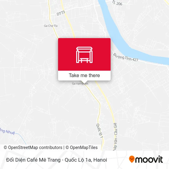 Đối Diện Café Mê Trang - Quốc Lộ 1a map