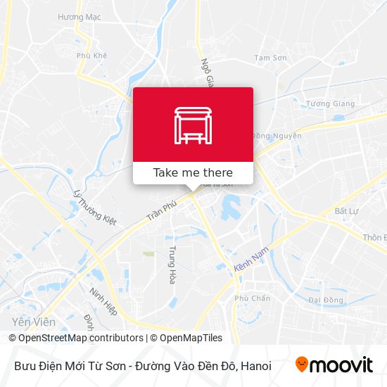 Bưu Điện Mới Từ Sơn - Đường Vào Đền Đô map