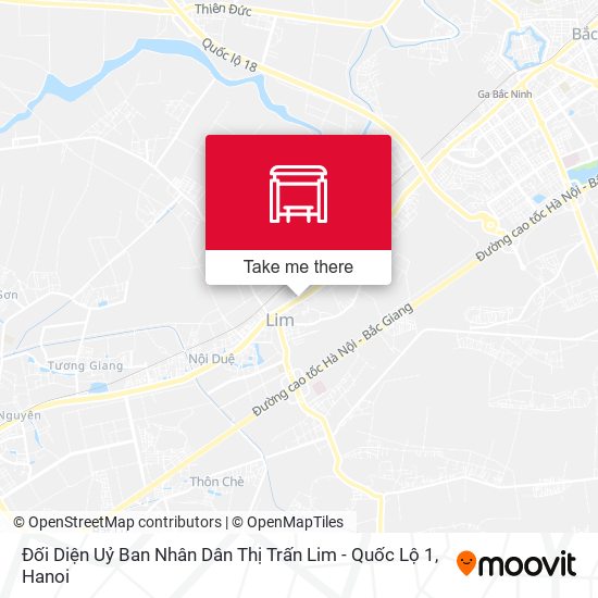 Đối Diện Uỷ Ban Nhân Dân Thị Trấn Lim - Quốc Lộ 1 map