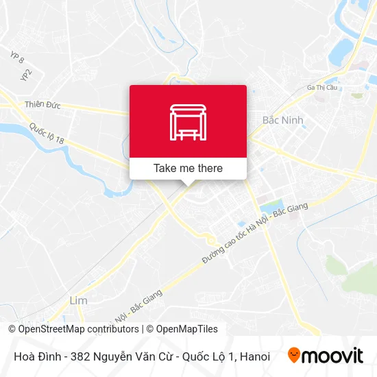 Hoà Đình - 382 Nguyễn Văn Cừ - Quốc Lộ 1 map