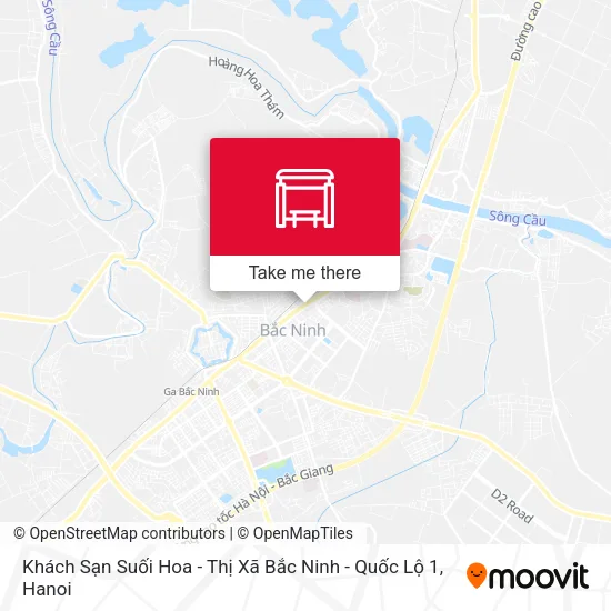 Khách Sạn Suối Hoa - Thị Xã Bắc Ninh - Quốc Lộ 1 map