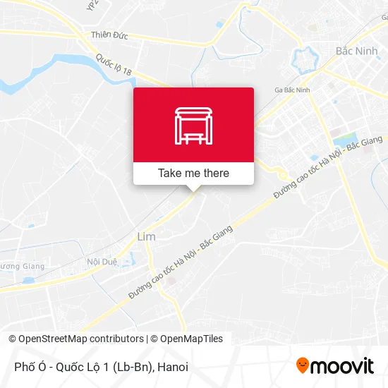 Phố Ó - Quốc Lộ 1 (Lb-Bn) map