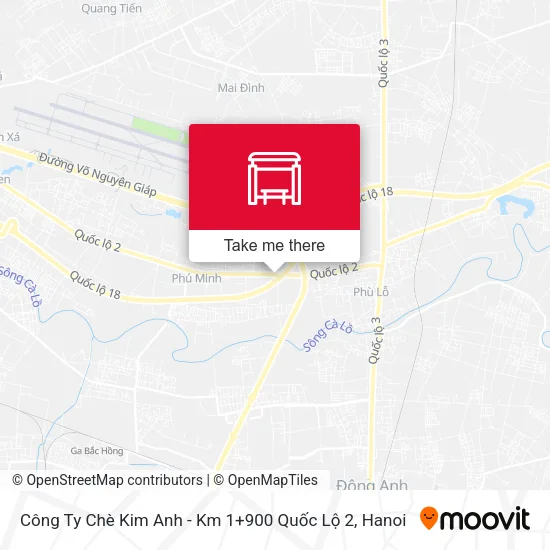 Công Ty Chè Kim Anh - Km 1+900 Quốc Lộ 2 map