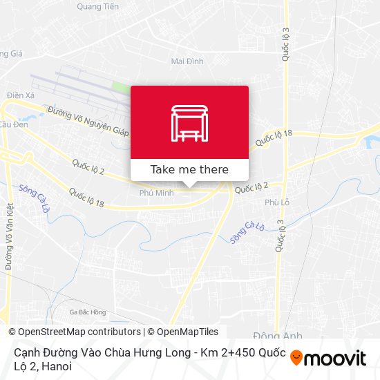 Cạnh Đường Vào Chùa Hưng Long - Km 2+450 Quốc Lộ 2 map