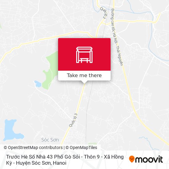 Trước Hè Số Nhà 43 Phố Gò Sỏi - Thôn 9 - Xã Hồng Kỳ - Huyện Sóc Sơn map