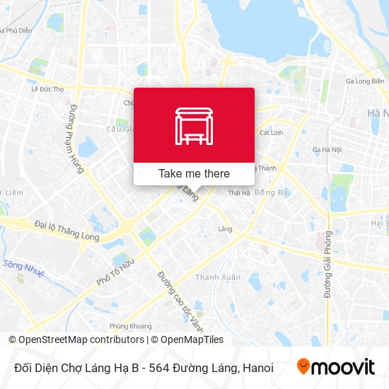 Đối Diện Chợ Láng Hạ B - 564 Đường Láng map