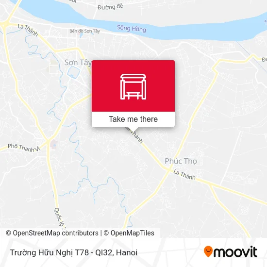 Trường Hữu Nghị T78 - Ql32 map