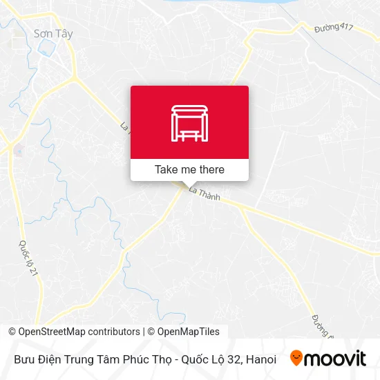 Bưu Điện Trung Tâm Phúc Thọ - Quốc Lộ 32 map