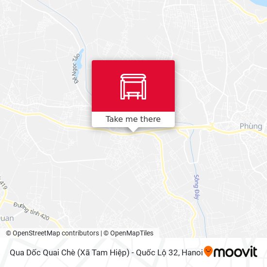 Qua Dốc Quai Chè (Xã Tam Hiệp) - Quốc Lộ 32 map