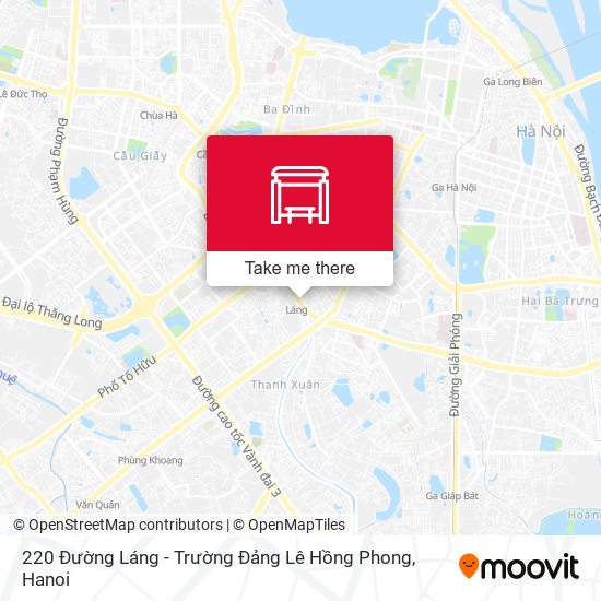 220 Đường Láng - Trường Đảng Lê Hồng Phong map