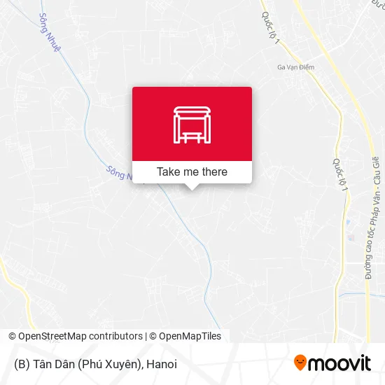 (B) Tân Dân (Phú Xuyên) map