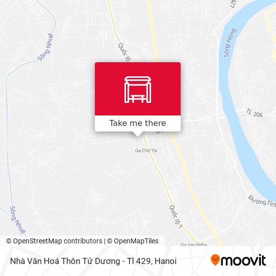 Nhà Văn Hoá Thôn Tử Dương - Tl 429 map