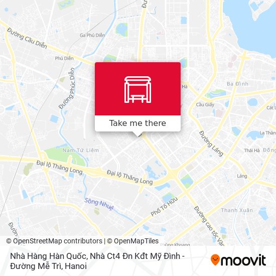 Nhà Hàng Hàn Quốc, Nhà Ct4 Đn Kđt Mỹ Đình - Đường Mễ Trì map