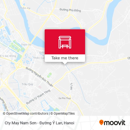 Cty May Nam Sơn - Đường Ỷ Lan map