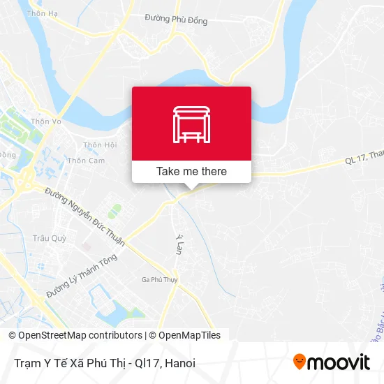 Trạm Y Tế Xã Phú Thị - Ql17 map