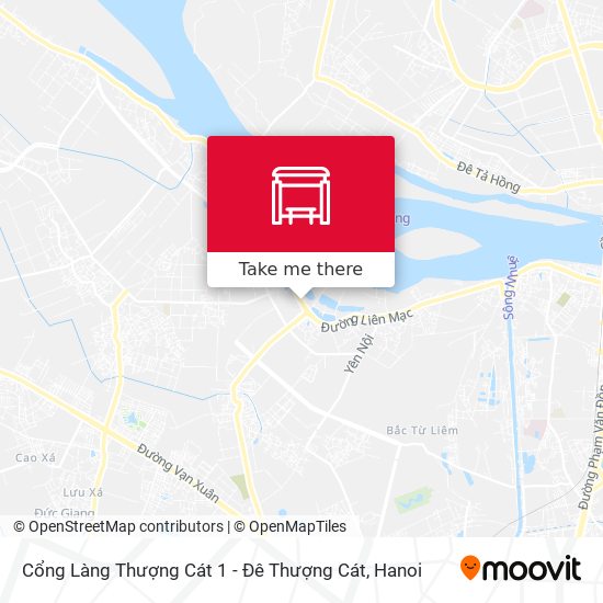 Cổng Làng Thượng Cát 1 - Đê Thượng Cát map