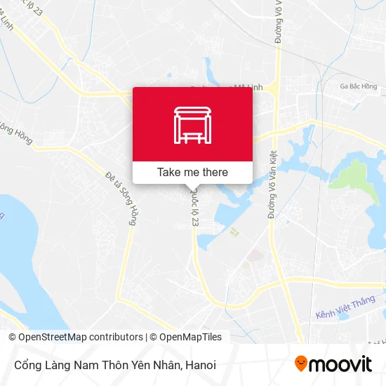 Cổng Làng Nam Thôn Yên Nhân map