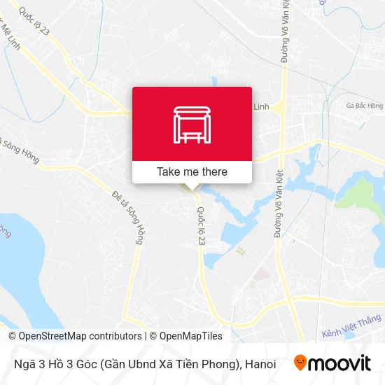 Ngã 3 Hồ 3 Góc (Gần Ubnd Xã Tiền Phong) map