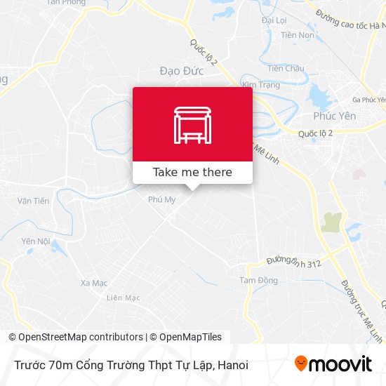 Trước 70m Cổng Trường Thpt Tự Lập map