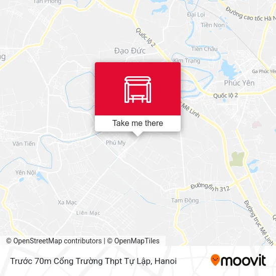 Trước 70m Cổng Trường Thpt Tự Lập map