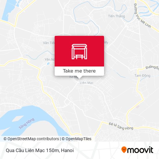 Qua Cầu Liên Mạc 150m map