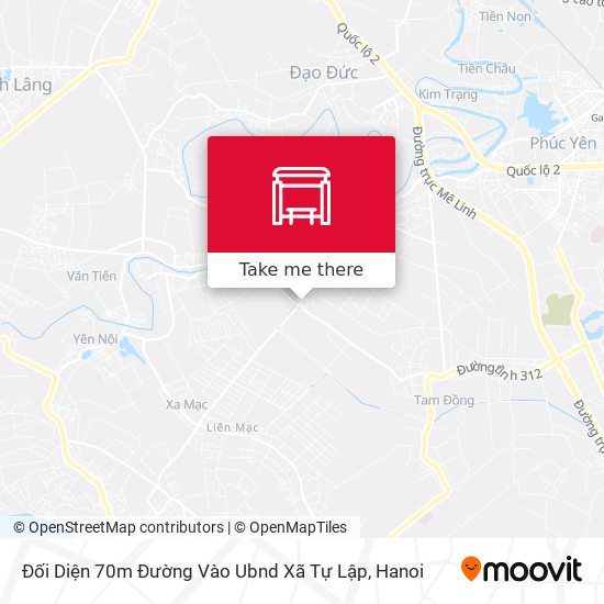Đối Diện 70m Đường Vào Ubnd Xã Tự Lập map