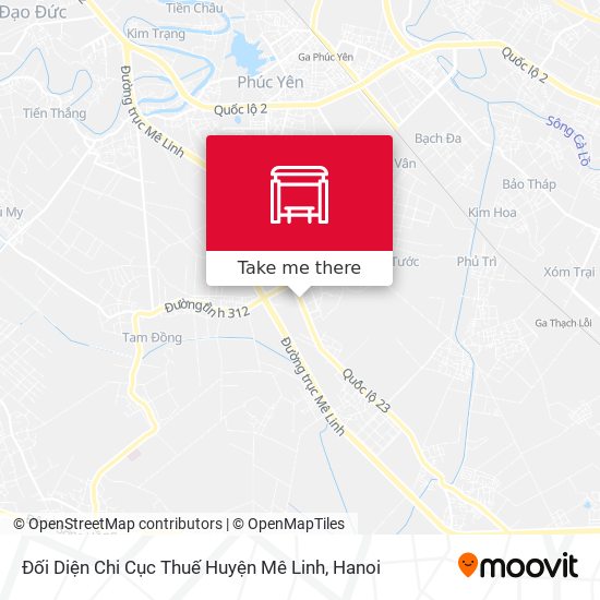 Đối Diện Chi Cục Thuế Huyện Mê Linh map