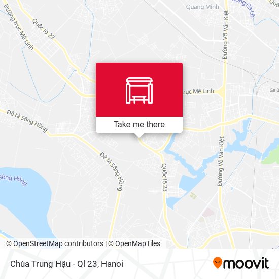 Chùa Trung Hậu - Ql 23 map