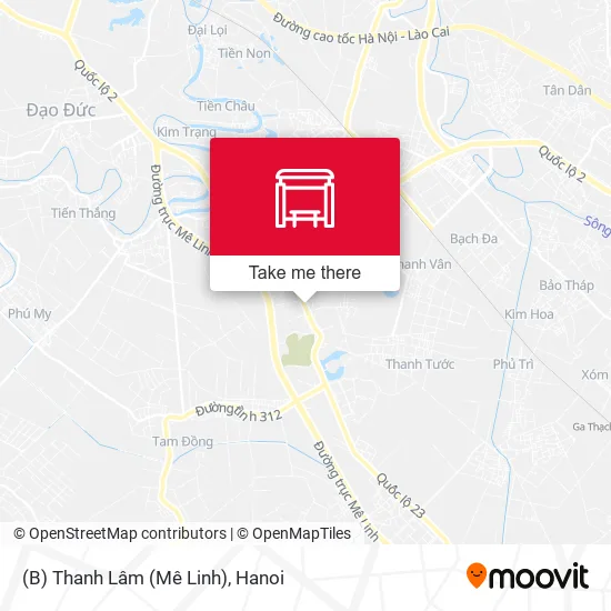 (B) Thanh Lâm (Mê Linh) map