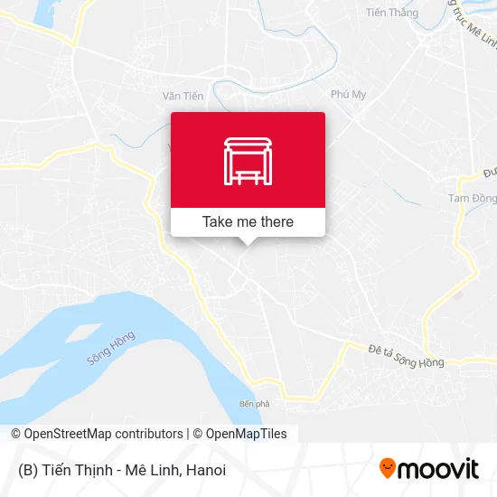 (B) Tiến Thịnh - Mê Linh map