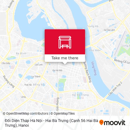 Đối Diện Tháp Hà Nội - Hai Bà Trưng (Cạnh 56 Hai Bà Trưng) map