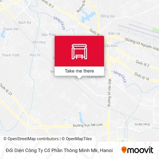 Đối Diện Công Ty Cổ Phần Thông Minh Mk map