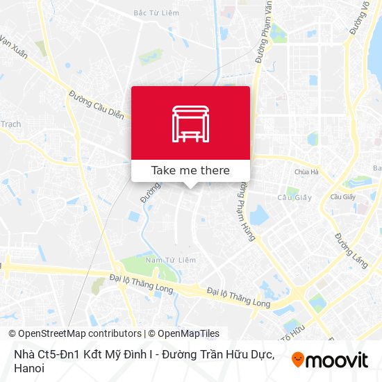 Nhà Ct5-Đn1 Kđt Mỹ Đình I - Đường Trần Hữu Dực map