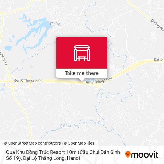 Qua Khu Đồng Trúc Resort 10m (Cầu Chui Dân Sinh Số 19), Đại Lộ Thăng Long map