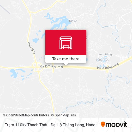 Trạm 110kv Thạch Thất - Đại Lộ Thăng Long map