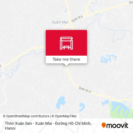 Thôn Xuân Sen - Xuân Mai - Đường Hồ Chí Minh map