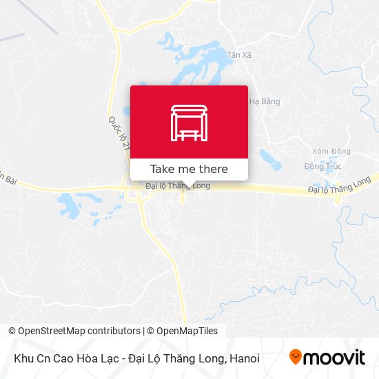 Khu Cn Cao Hòa Lạc - Đại Lộ Thăng Long map