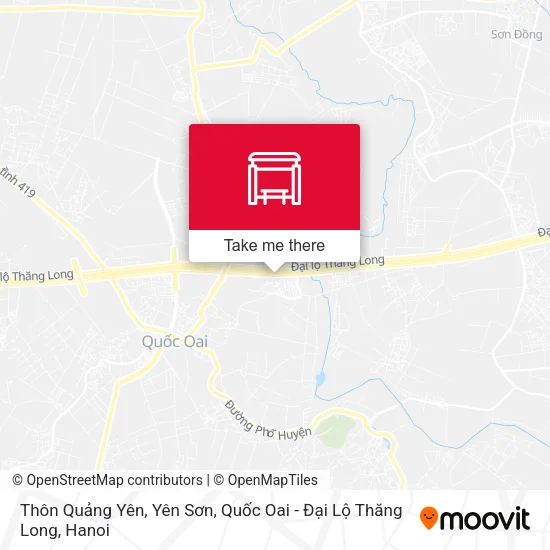 Thôn Quảng Yên, Yên Sơn, Quốc Oai - Đại Lộ Thăng Long map