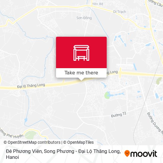 Đê Phương Viên, Song Phương - Đại Lộ Thăng Long map